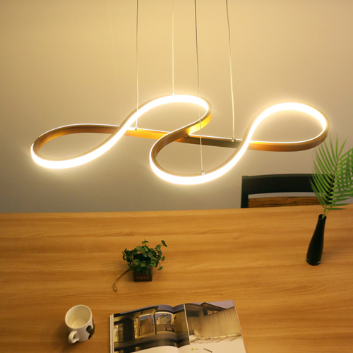 현대적인 디자인 쥬빌리 LED 40W 식탁등 테이블 인테리어 매장 등기구 펜던트 조명 브론즈골드