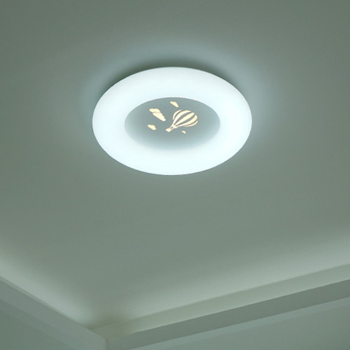 3가지 모드 불빛 색상변환 열기구 LED 50W 투톤 키즈조명 아이방 방등