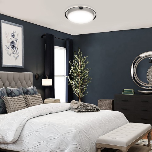 예쁜 디자인 피에트 LED 50W 원형 방등 천장 안방 침실 작은방 아크릴 아파트 주택 조명 블랙 골드