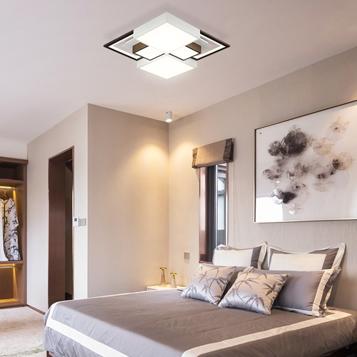 감각적인 디자인 포이베 LED 50W 방등 거실등 천장등 아파트 주택 아크릴 조명 화이트 다크브라운