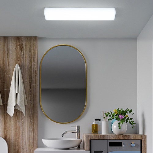 코네 LED 20W 욕실등 사각 아크릴 일자등 욕실조명 주방등 화이트