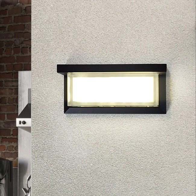 LED 투명 큐브 실내외 사각 방수 외부 벽등 12W