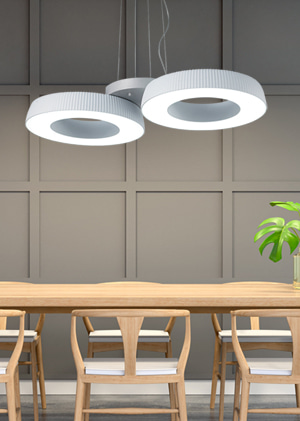 아르코 LED 50W 2등 펜던트 조명 식탁등 테이블 매장 디자인 카페 조명