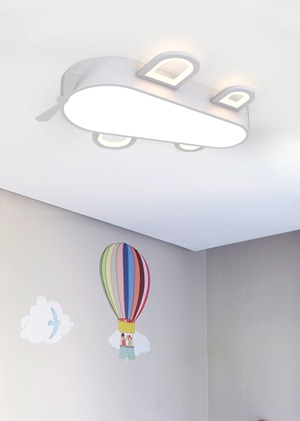 예쁜 디자인 플레인 LED 70W 키즈 어린이 아이방 침실방 비행기 방등 조명 화이트 코랄핑크 블루