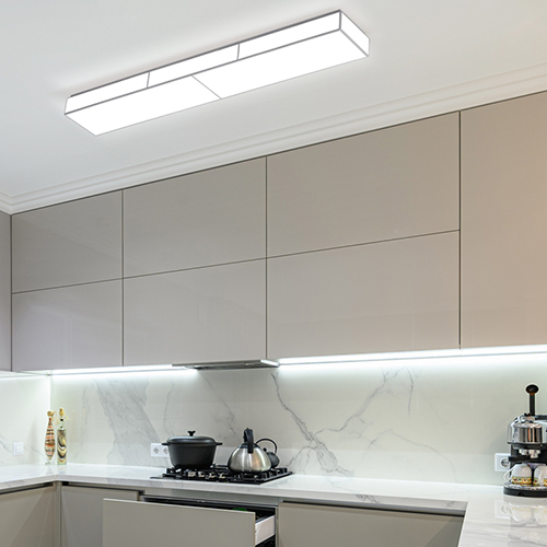 심플한 사각 디자인의 세리노 아트솔 LED 60W 주방등 아파트 주택 천장등 바리솔 전등 조명 화이트