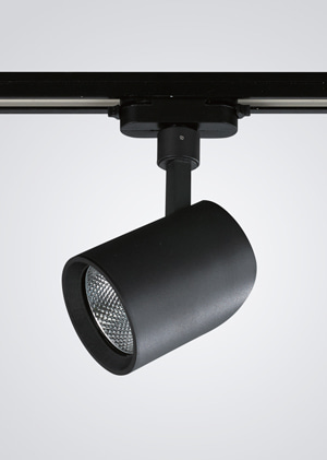 밝기 조절이 가능한 원통형 드로플 LED 10W 인테리어 조광 디밍 트랙 레일등 레일조명 블랙 화이트